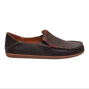 WOMEN'S OLUKAI NOHEA NUBUCK dark Java Tan Sz.8.5